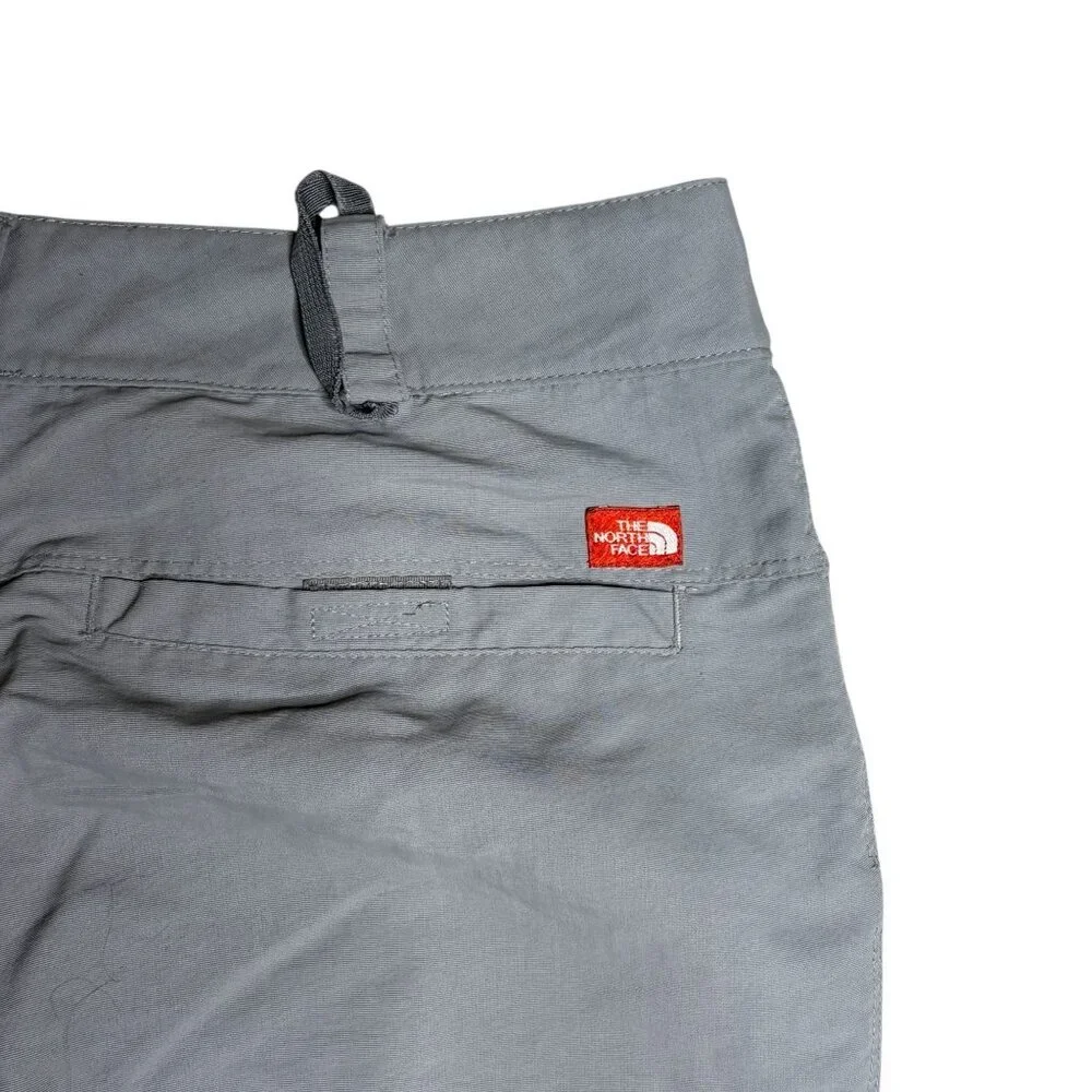 The North Face Gray Hiking Pants Zip off Shorts Size 8